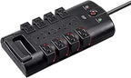Monoprice 115874 Rotating 12 Outlet Surge Protector