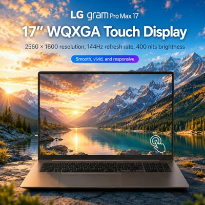 LG gram Pro Max 17 Core Ultra 9 RTX 5050 Gaming Laptop