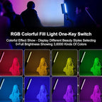 Fockety RGB LED Video Light Wand with 192 Beads