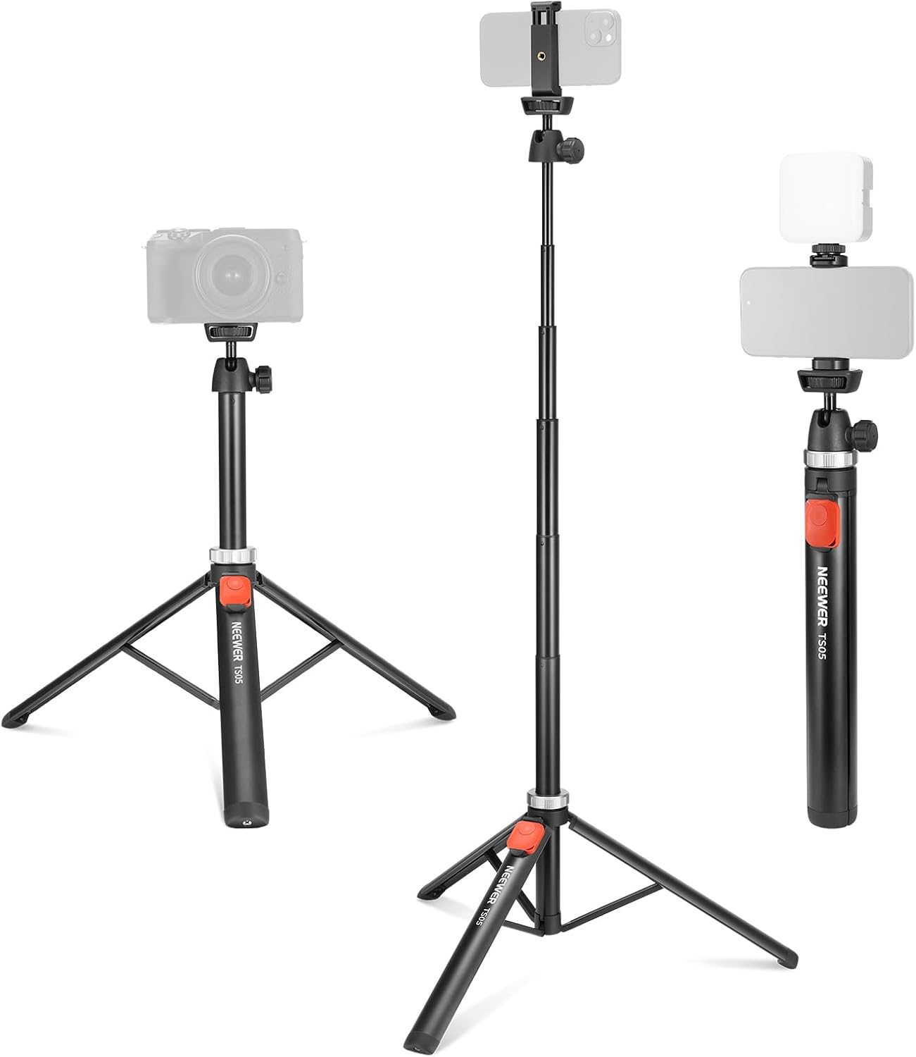 Neewer 10104103 62.9" Phone/Camera Tripod with Remote