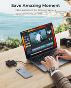 Yezori 7-in-1 USB-C and USB 3.0 Multi Memory Card Reader
