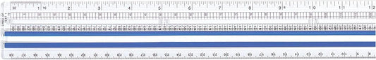 Westcott 14125 Magnifying Ruler - 12-Inch Clear Data Ruler