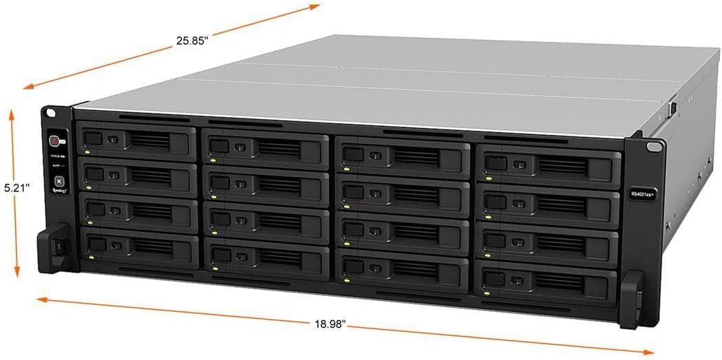 Synology RS4021XS+ 16-Bay RackStation (Diskless)