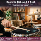 Millsten 12-Piece Drum Mute Pad Practice Set