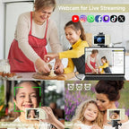 SMARTKLIK 4K 44MP Point-and-Shoot Digital Camera for Teens