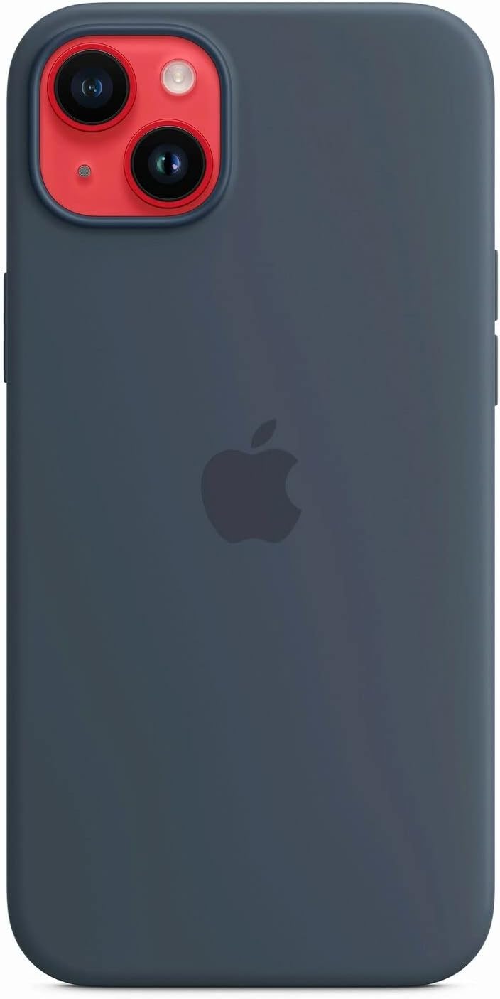 Apple iPhone 14 Plus Silicone Case Storm Blue MagSafe