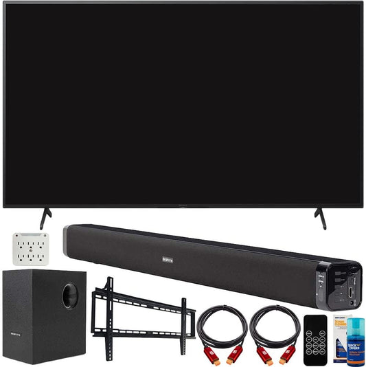 Sony E10SNKD75X80J 75-Inch 4K UHD Smart TV Bundle