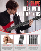 Ktaxon 5-String Electric Bass Guitar Beginner Kit