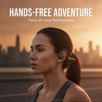 SakerPlus AI Camera Open Ear Headphones with 1080P POV Recording