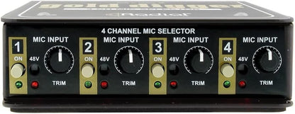 Radial Engineering R800 1440 Gold Digger 4-Channel Mic Selector