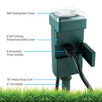 GE 29972 Outdoor 6-Outlet Mechanical Stake Timer