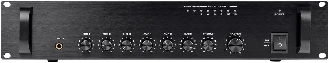 Monoprice 14886 Commercial Audio 120W Mixer Amplifier