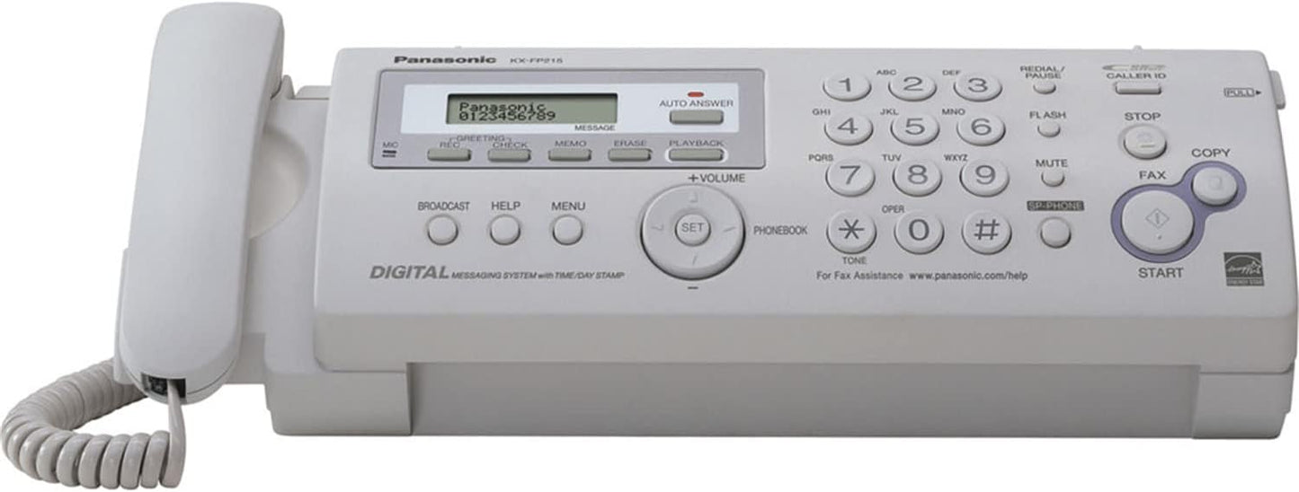 Panasonic KX-FP215 Compact Plain Paper Fax Copier