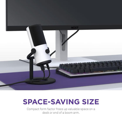 NZXT AP-WMMIC-W1 Capsule Mini USB Microphone White
