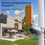 AdaLov CPE469 Outdoor Point-to-Point WiFi Bridge (2-Pack)