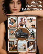 Fxmug QHD 2.7K Vlogging Camcorder with Flip Screen