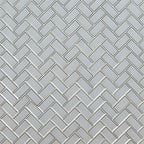 MSI AMZ-M-00275 Ice Bevel Herringbone Glass Mosaic Tile