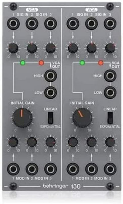 Behringer 130 DUAL VCA Eurorack Module - Legendary Analog Sound