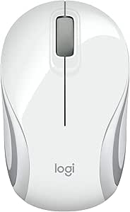 Logitech 910-002783 M187 Mini Wireless Mouse - White