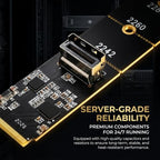 JIAPIKA MCIO 4i PCIe 5.0 Host Slot Expansion Adapter Card