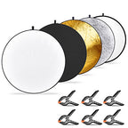 Neewer 90092019 5-in-1 Light Reflector & Clamp Kit