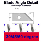 Roland 456 6-Pack Carbide Blade Set 45/60 Degree