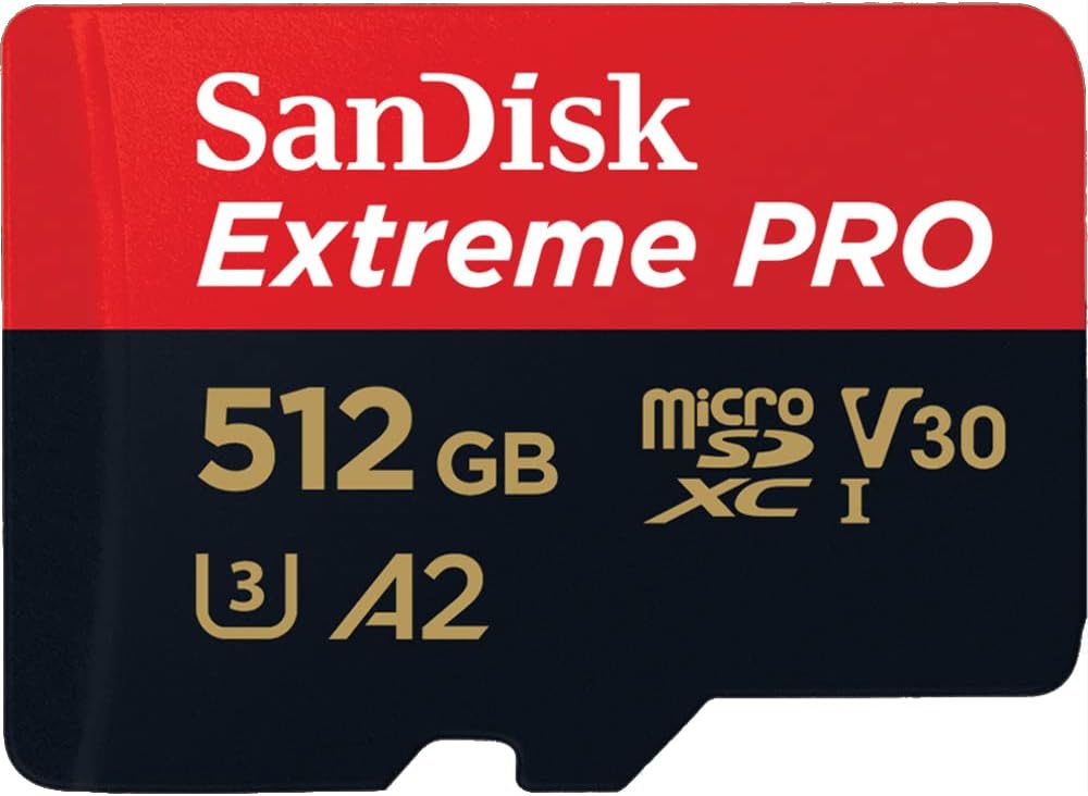 SanDisk 512GB_TF_Extreme Pro_R6 microSD GoPro Hero 10 Card