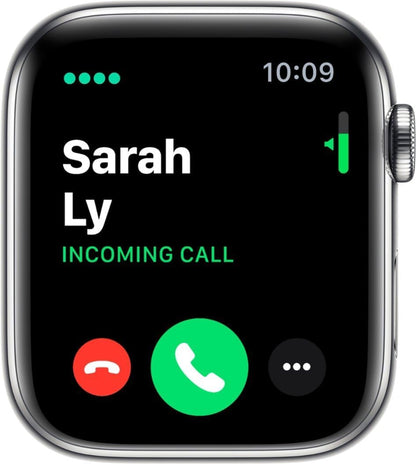 Apple Watch Series 4: (GPS + Cellular, 40mm) Stainless Steel (Renewed)
