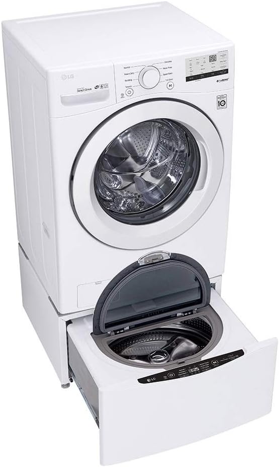 LG WM3400CW 4.5 cu. ft. Ultra Large Front Load Washer — main product image