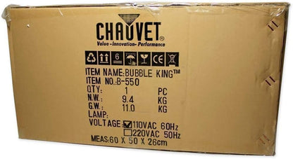 Chauvet DJ B550 Bubble King Machine + 2 Gallons Fluid