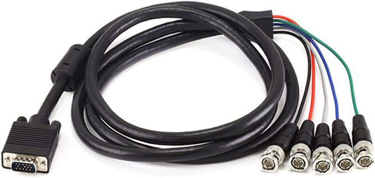 Monoprice 100566 VGA HD-15 to 5 BNC RGB Video Cable