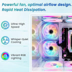 LXZ Ryzen 5 5600GT Prebuilt Gaming Desktop with RGB Glass Case