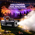 EN'DA Professional 1500W Fog Machine with LED Lights and Remotes