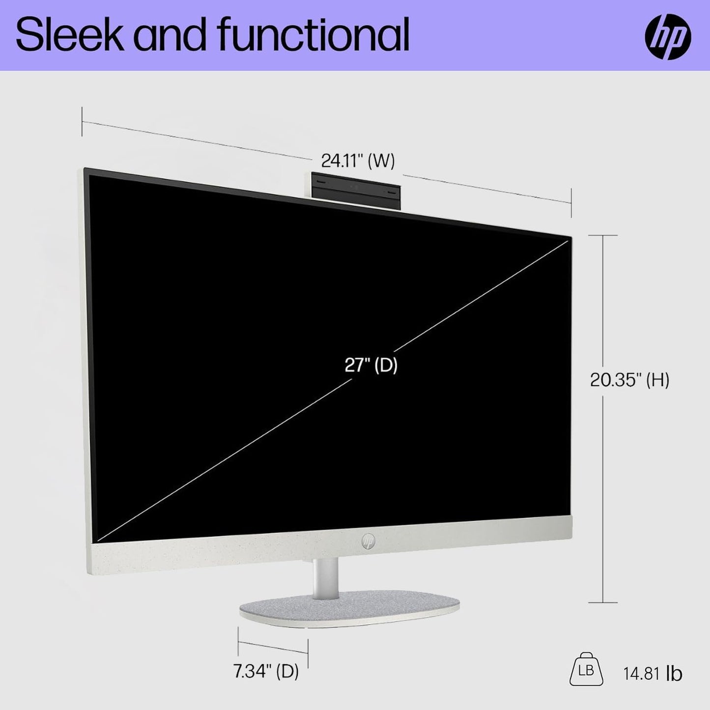 HP HP 27 All-In-One: Touchscreen Desktop, Ultra 7, 32GB, 2TB SSD