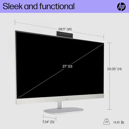 HP 27 All-In-One Desktop Touchscreen 64GB 4TB SSD