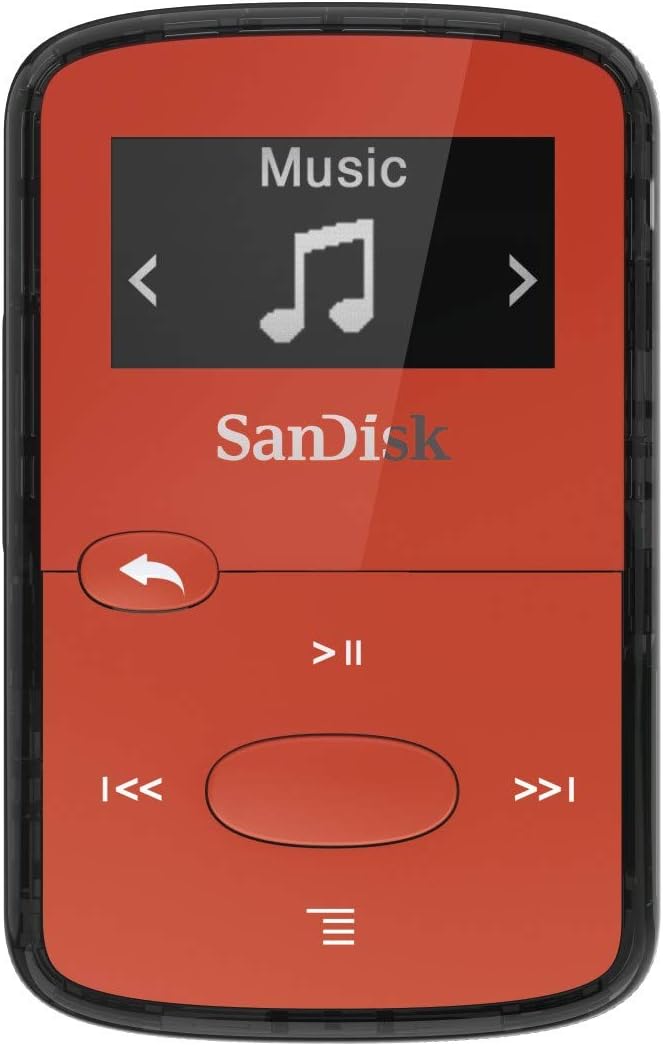 SanDisk SDMX26-008G Clip Jam 8GB MP3 Player Red — main product image
