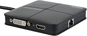 Monoprice 112631 USB 3.0 Multiport Adapter DVI HDMI Ethernet — main product image