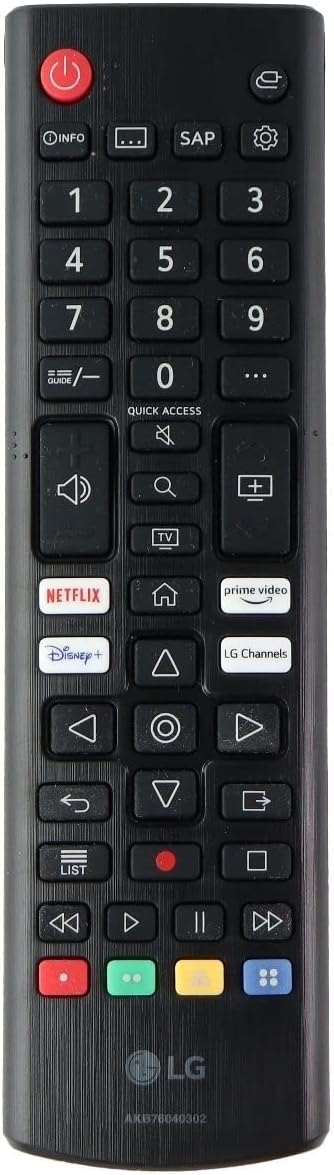 LG AKB76040302 OEM TV Remote Control Black — main product image