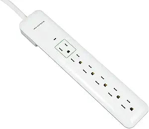 Monoprice 109198 6 Outlet Slim Surge Protector — main product image