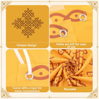 Fanfanwin Yellow Indian Pooja Backdrop, 8 x 5 ft Extralarge
