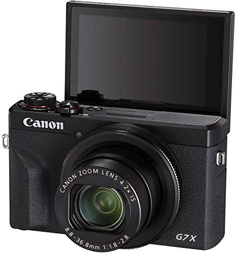 Canon 3638C001 PowerShot G7 X Mark III Camera: 4K, Black
