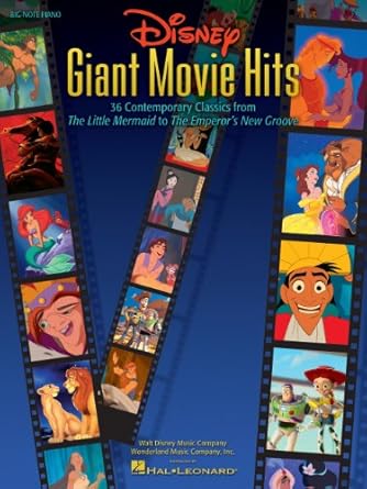 Hal Leonard Disney Giant Movie Hits Big-Note Piano — main product image