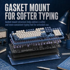 RK ROYAL KLUDGE R104 Full-Size Gasket-Mount Mechanical Keyboard