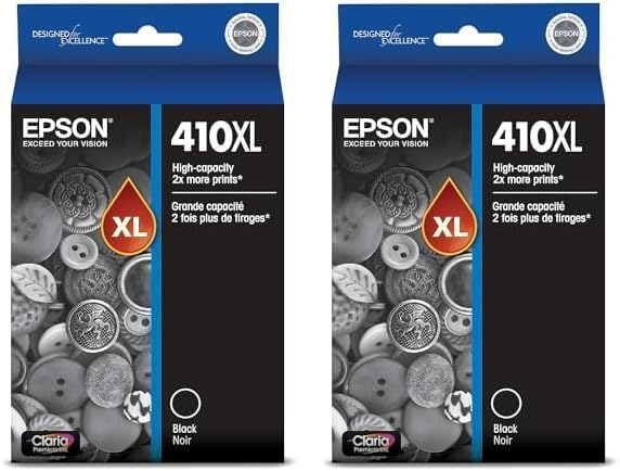 Epson T410XL020-S Premium Black High Capacity Ink Cartridge (2-Pack)