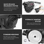 Neewer 10090237 Heavy Duty Video Camera Tripod Fluid Head