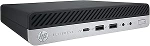 HP EliteDesk 800 G5 Mini i5 256GB SSD PC (Renewed)