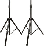 Monoprice Air Cushioned PA Speaker Stands - Heavy Duty Steel Pair