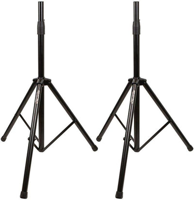 Monoprice Air Cushioned PA Speaker Stands - Heavy Duty Steel Pair