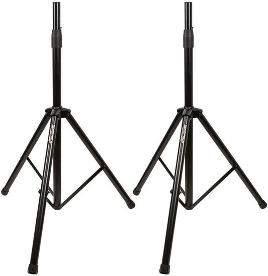 Monoprice Air Cushioned PA Speaker Stands - Heavy Duty Steel Pair