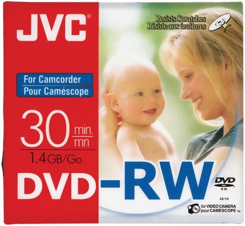 JVC VDW14W 8CM Mini DVD-RW Rewritable Camcorder Disc — main product image